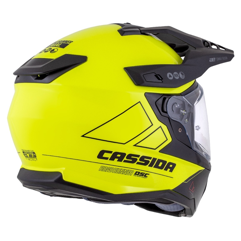 Enduro κράνος Cassida Road Runner Dual fluo κίτρινο-μαύρο