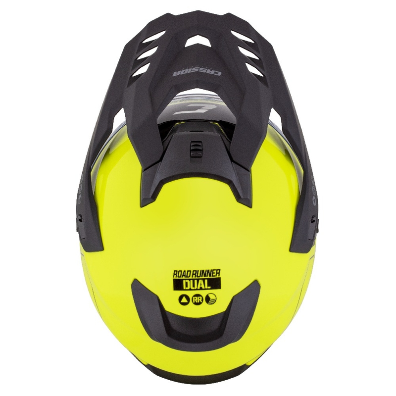 Enduro κράνος Cassida Road Runner Dual fluo κίτρινο-μαύρο
