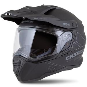 Enduro κράνος Cassida Road Runner Dual ματ μαύρο-σκούρο γκρι