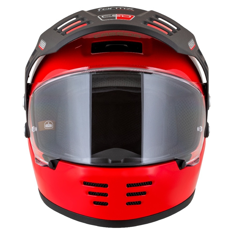 Κράνος Enduro Cassida FormX Jawa RotaX κόκκινο-λευκό-χρυσό