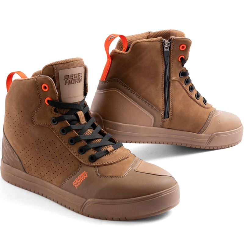 Rebelhorn Spike καφέ δερμάτινες μπότες μοτοσικλέτας