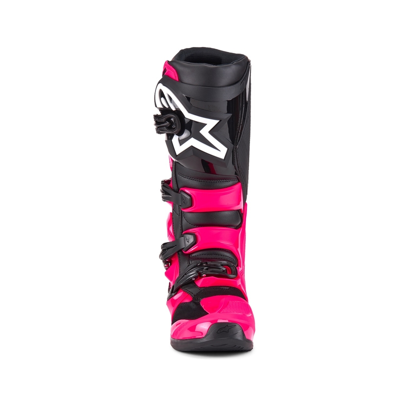 Alpinestars TECH 7 μπότες motocross ροζ και μαύρες