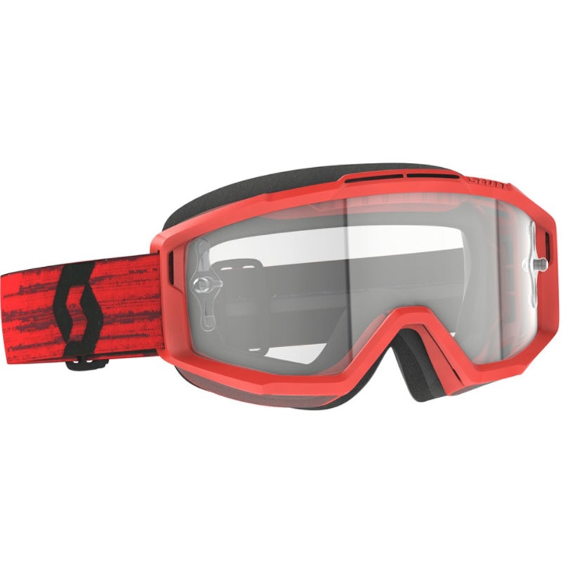 Γυαλιά motocross SCOTT Split OTG κόκκινο με διαφανές plexi
