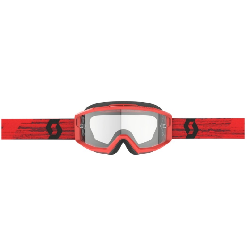 Γυαλιά motocross SCOTT Split OTG κόκκινο με διαφανές plexi