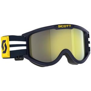 Γυαλιά Motocross SCOTT 89X Era μπλε και λευκό με κίτρινο χρώμιο plexi