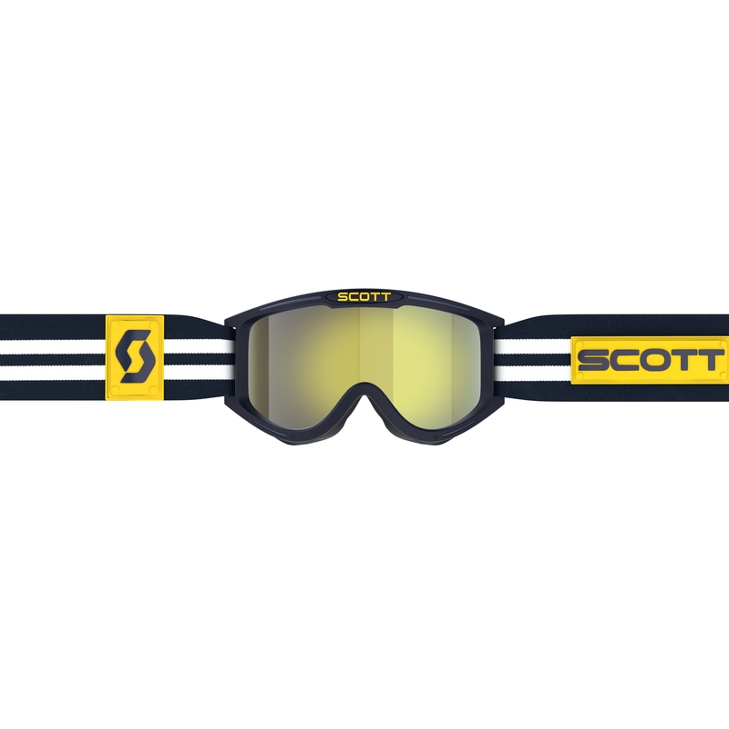 Γυαλιά Motocross SCOTT 89X Era μπλε και λευκό με κίτρινο χρώμιο plexi προσφορά