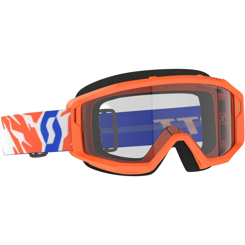 Παιδικά γυαλιά motocross SCOTT Primal Youth πορτοκαλί με διαφανή plexi