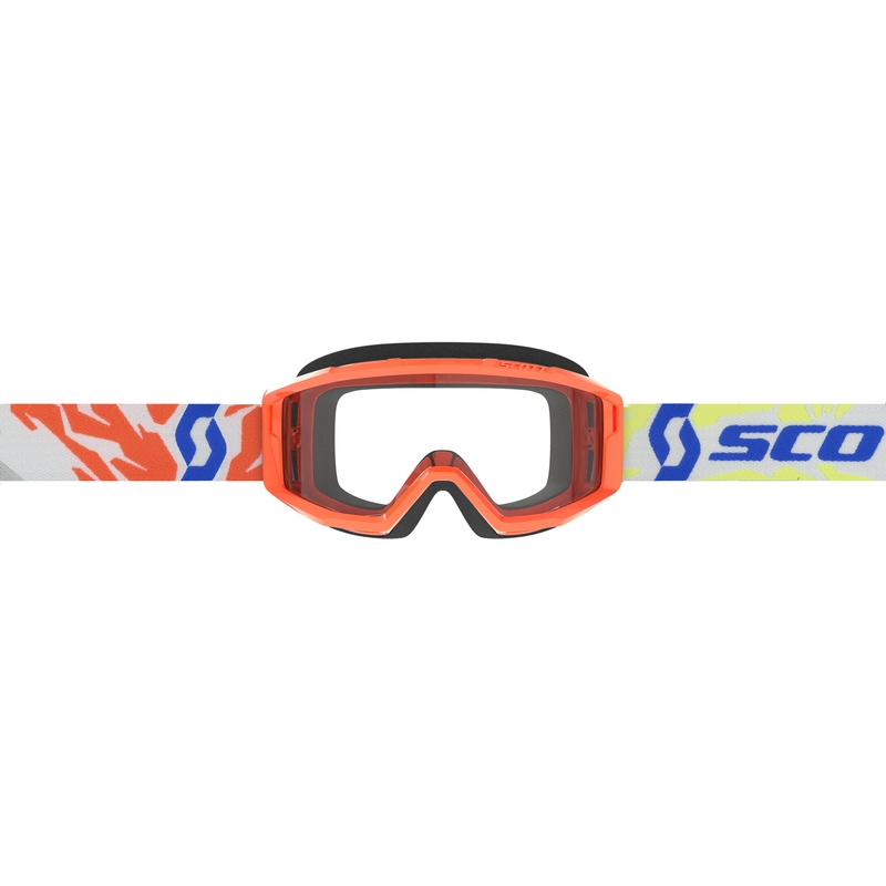Παιδικά γυαλιά motocross SCOTT Primal Youth πορτοκαλί με διαφανή plexi