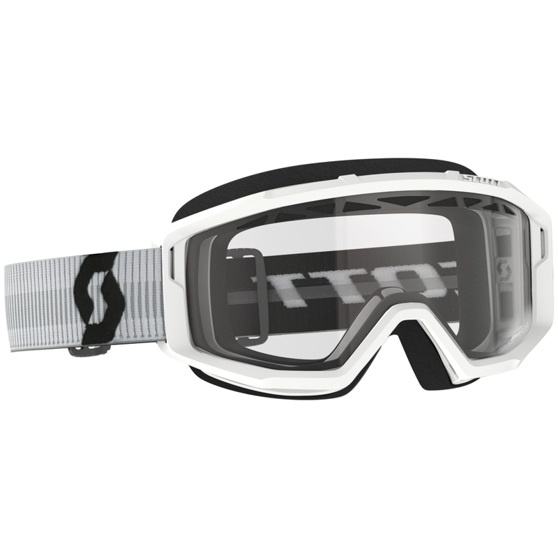 SCOTT Primal Enduro γυαλιά motocross λευκά με διαφανή plexi
