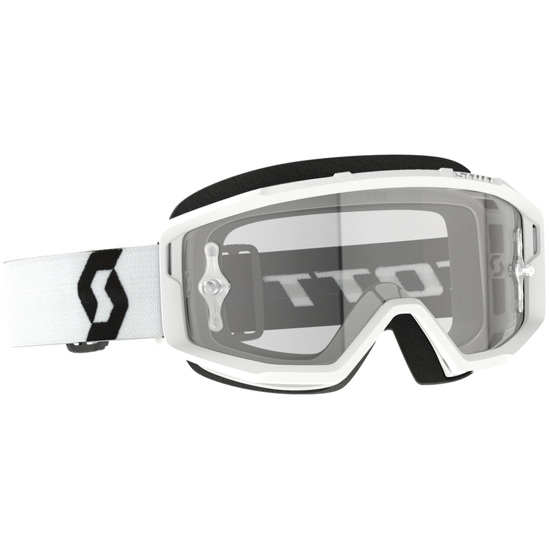 Γυαλιά motocross SCOTT Primal Clear λευκό με διαφανές plexi
