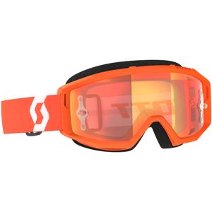 Γυαλιά Motocross SCOTT Primal CH πορτοκαλί και λευκό με χρώμιο πορτοκαλί plexi