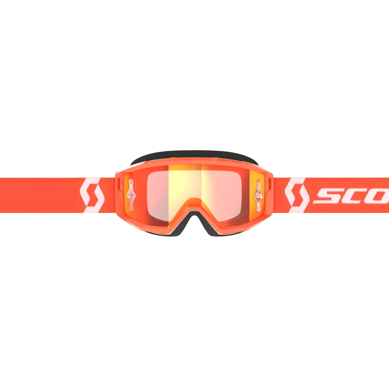Γυαλιά Motocross SCOTT Primal CH πορτοκαλί και λευκό με χρώμιο πορτοκαλί plexi