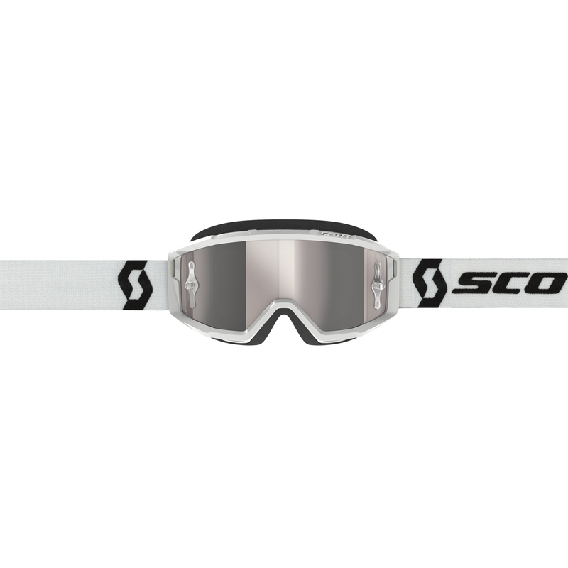 Γυαλιά Motocross SCOTT Primal CH λευκό με χρώμιο ασημί plexi