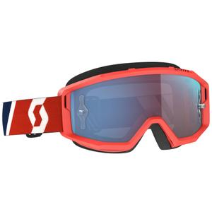 Γυαλιά Motocross SCOTT Primal CH κόκκινο-μπλε με χρωμίου μπλε plexi