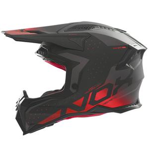 Κράνος Motocross NOX N634 ματ μαύρο-κόκκινο