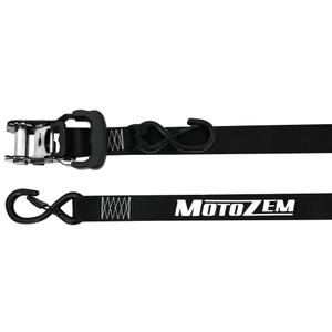Ιμάντες μοτοσικλέτας Motozem με καστάνια μαύρο