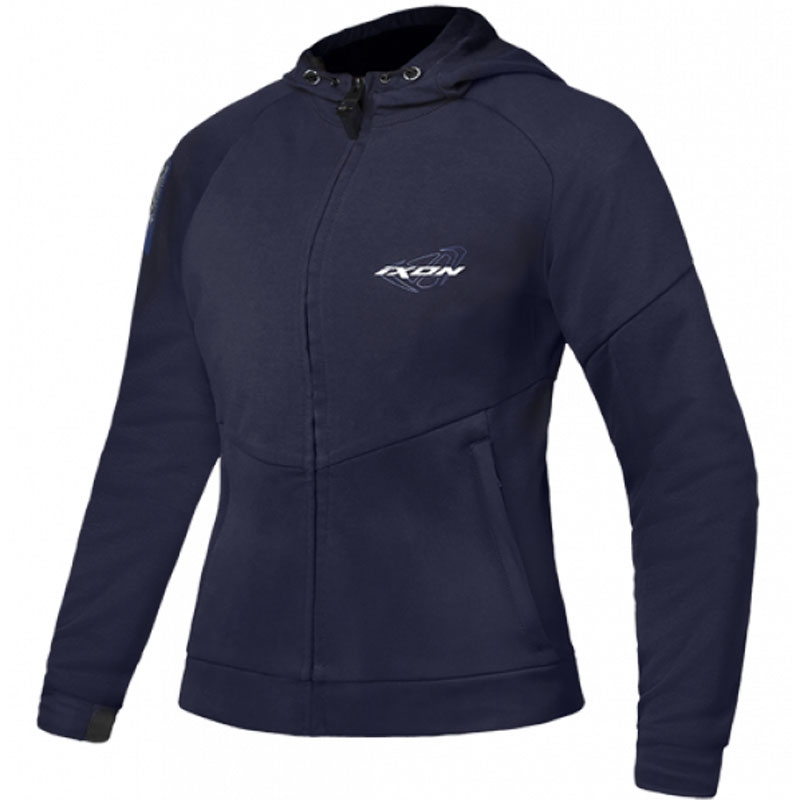 IXON Touchdown Γυναικείο φούτερ μοτοσικλέτας Μπλε-Ασημί