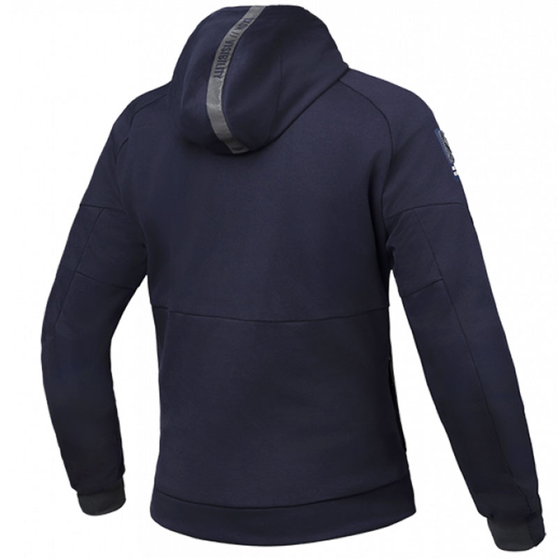 IXON Touchdown Γυναικείο φούτερ μοτοσικλέτας Μπλε-Ασημί