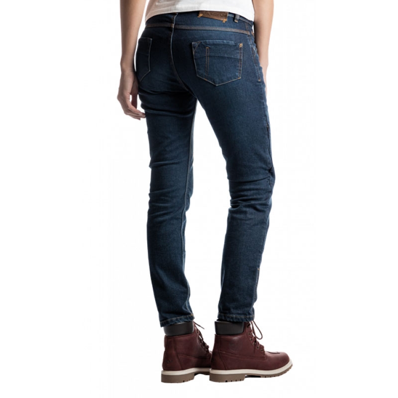 Γυναικείο τζιν μοτοσικλέτας IXON Billie washed blue