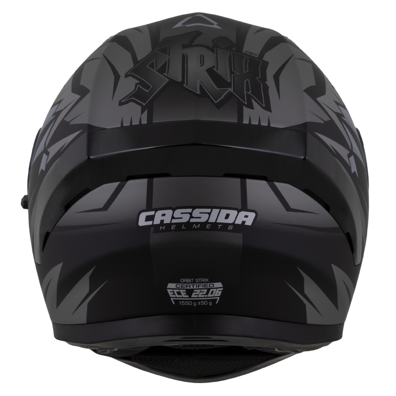 Ολοκληρωμένο κράνος Cassida Orbit Strix ματ μαύρο-γκρι