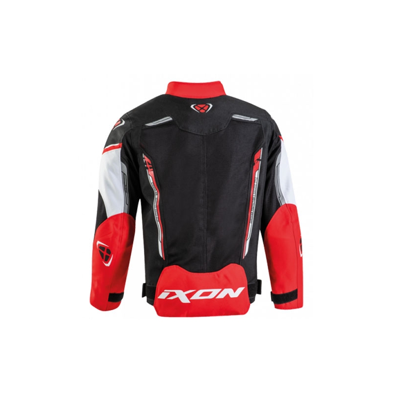 Παιδικό μπουφάν μοτοσικλέτας IXON Striker Air μαύρο-κόκκινο-λευκό