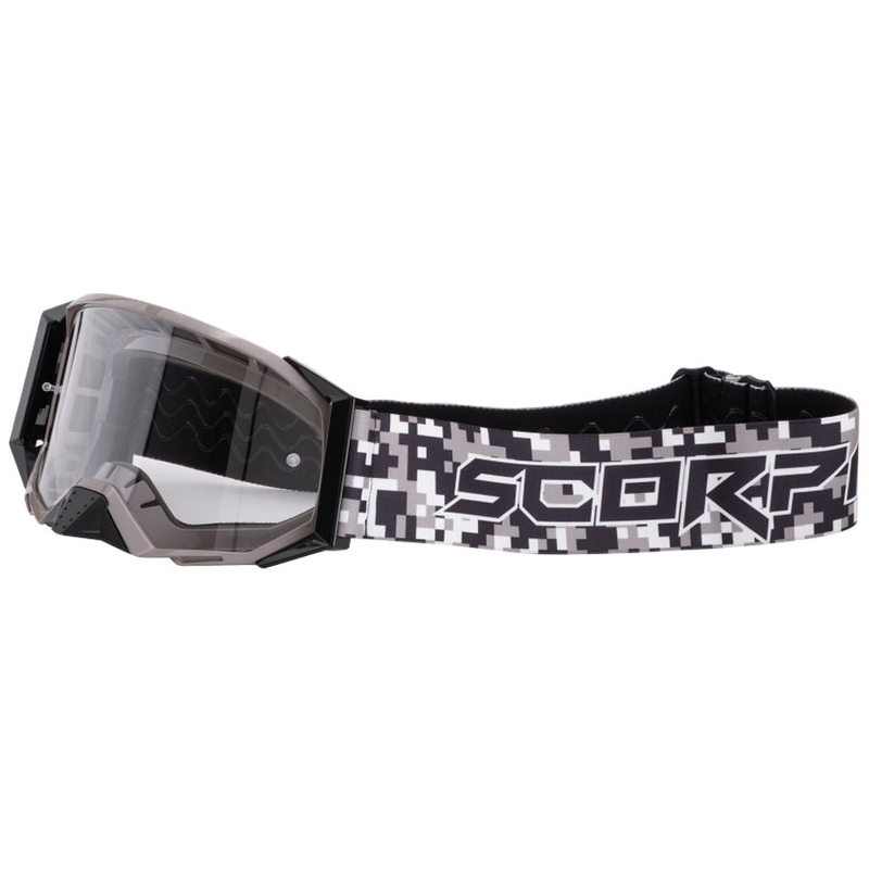 Γυαλιά Motocross Scorpion E24 camo με διαφανές plexi