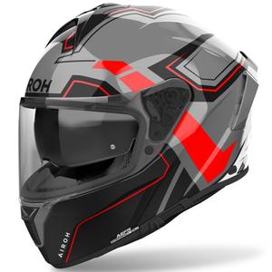 Ενσωματωμένο κράνος μοτοσικλέτας Airoh SPARK 2 Dart γυαλιστερό κόκκινο