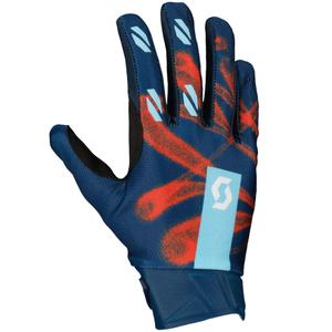 Γάντια Motocross SCOTT EVO DIRT μπλε-κόκκινα