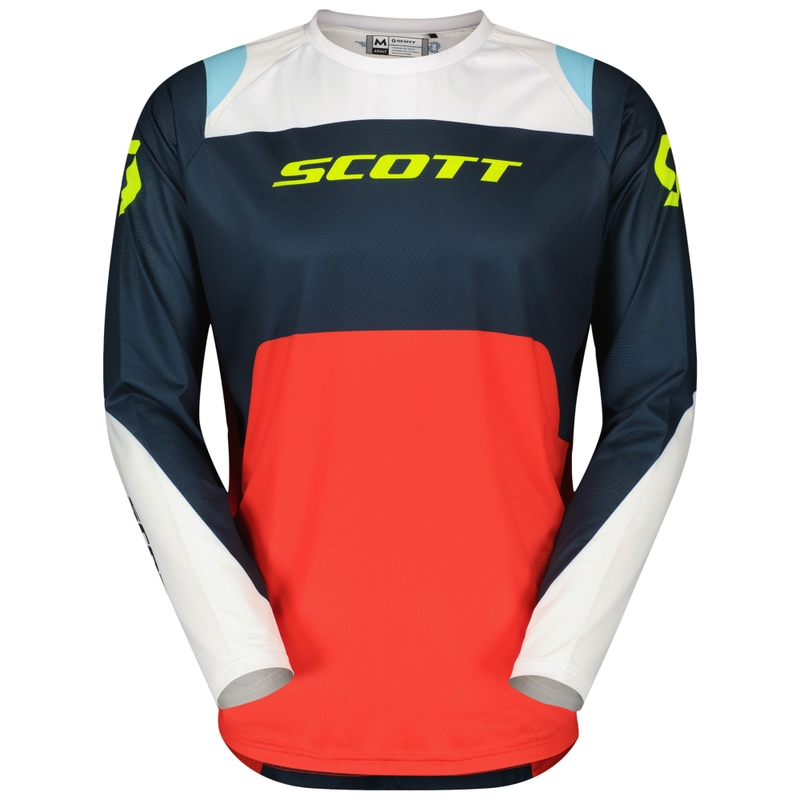 Motocross φανέλα SCOTT EVO Race μπλε-κόκκινη