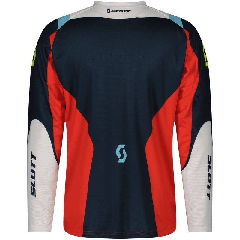 Motocross φανέλα SCOTT EVO Race μπλε-κόκκινη
