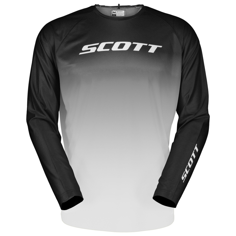 Motocross φανέλα SCOTT EVO Swap μαύρο και λευκό προσφορά