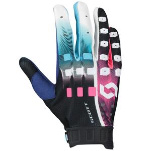 Γάντια Motocross SCOTT Podium PRO μπλε-ροζ