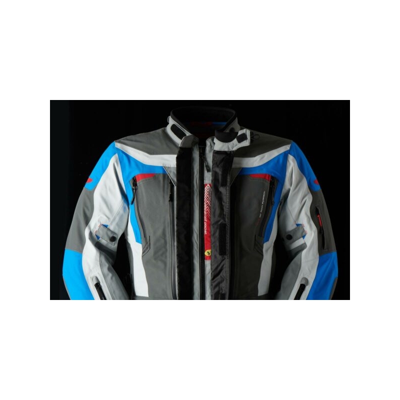 Furygan Voyager μπλε-γκρι-ανθρακί μπουφάν μοτοσικλέτας