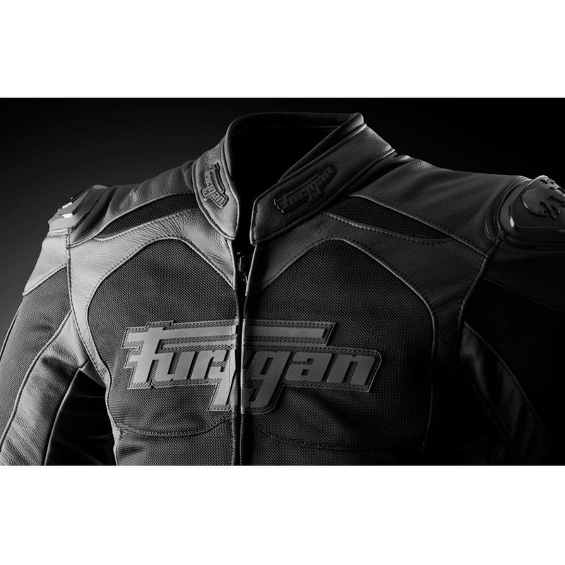 Furygan Speed Mesh 3 Μαύρο δερμάτινο μπουφάν μοτοσικλέτας