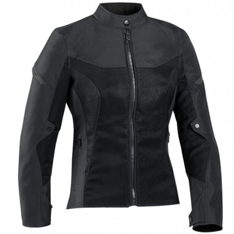 IXON Fresh Lady C-sizing Μαύρο μπουφάν μοτοσικλέτας για γυναίκες