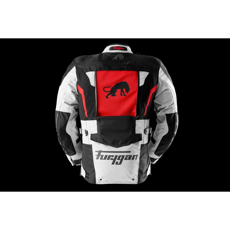 Furygan Montroc Kevlar® Primaloft® 3IN1+ μαύρο-μπεζ-κόκκινο μπουφάν μοτοσικλέτας