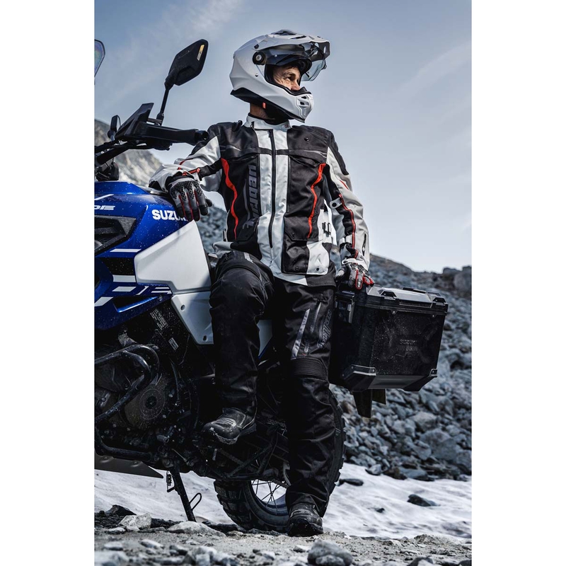 Furygan Montroc Kevlar® Primaloft® 3IN1+ μαύρο-μπεζ-κόκκινο μπουφάν μοτοσικλέτας