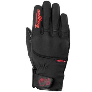 Furygan Jet All Season D3O® Evo Μαύρα και κόκκινα γάντια μοτοσικλέτας