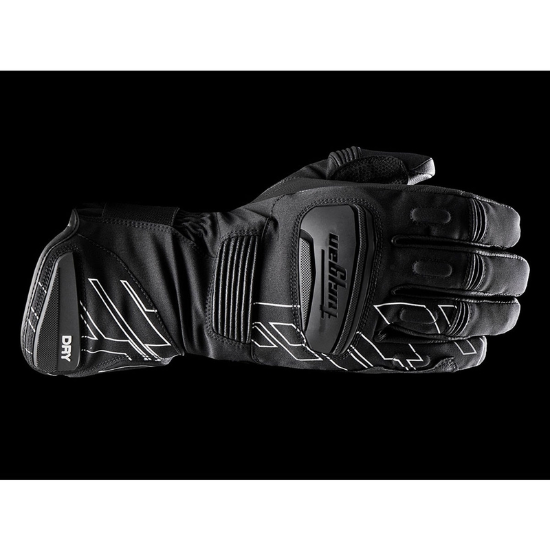 Γάντια μοτοσικλέτας Furygan Starker D3O® PrimaLoft® 37.5® μαύρο και λευκό