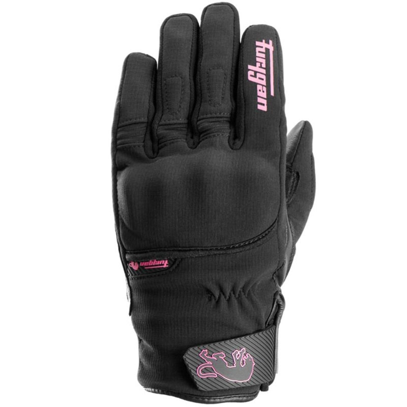 Γυναικεία γάντια μοτοσικλέτας Furygan Jet Lady All Season D3O® Evo σε μαύρο και ροζ χρώμα