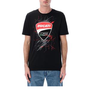 T-shirt Ducati Scratched Texture μαύρο