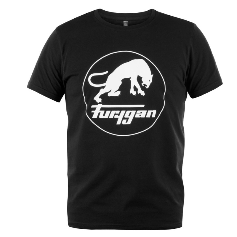 T-shirt Furygan Corpo TS Logo μαύρο και άσπρο
