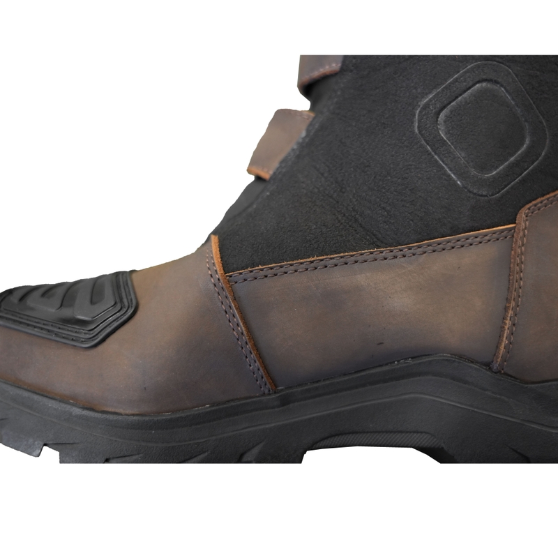 Μπότες μοτοσικλέτας Street Racer Adventure Low WP καφέ - Grade II - II. ποιότητα