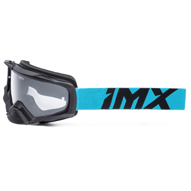 Γυαλιά motocross iMX Dust μαύρο και μπλε με διαφανές πλεξιγκλάς