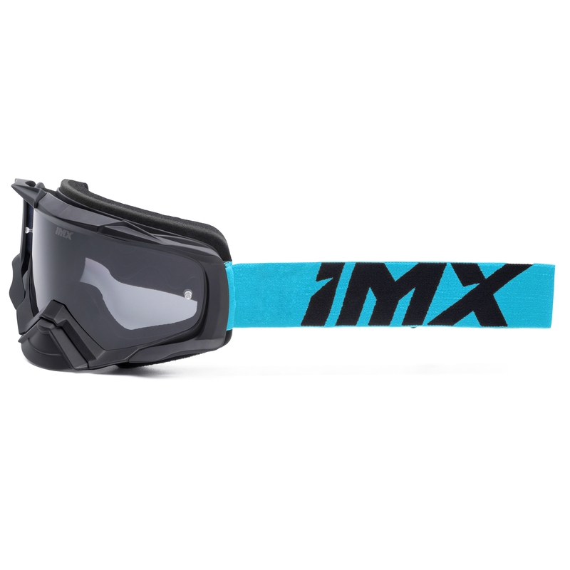 Γυαλιά motocross iMX Dust μαύρο και μπλε με διαφανές πλεξιγκλάς