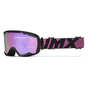 Γυαλιά μοτοκρός iMX Endurance Flip μαύρο και ροζ με πλεξιούχο ιρίδιο