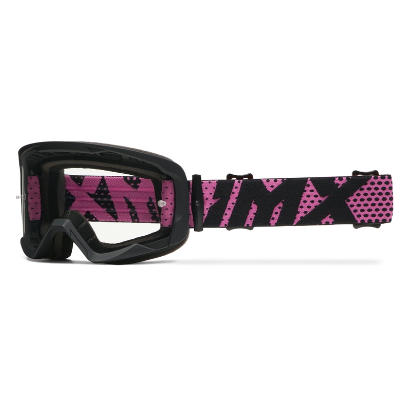 Γυαλιά μοτοκρός iMX Endurance Flip μαύρο και ροζ με πλεξιούχο ιρίδιο