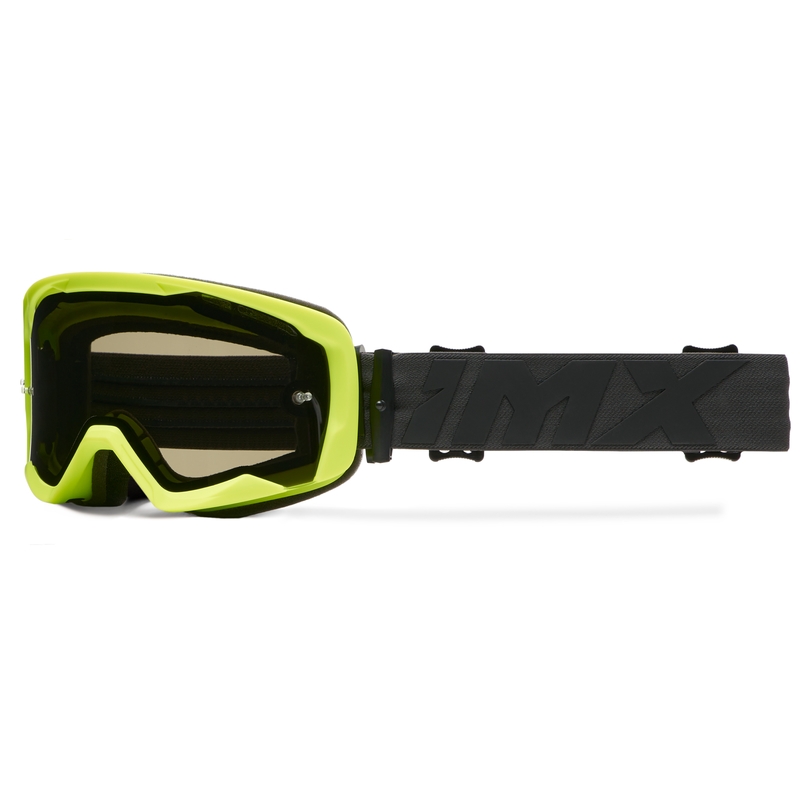 iMX Endurance Flip fluo κίτρινο-μαύρο γυαλιά μοτοσικλέτας με διαφανή plexi