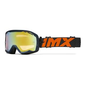 Γυαλιά μοτοκρός iMX Endurance Flip μπλε-πορτοκαλί με πλεξιούχο ιρίδιο