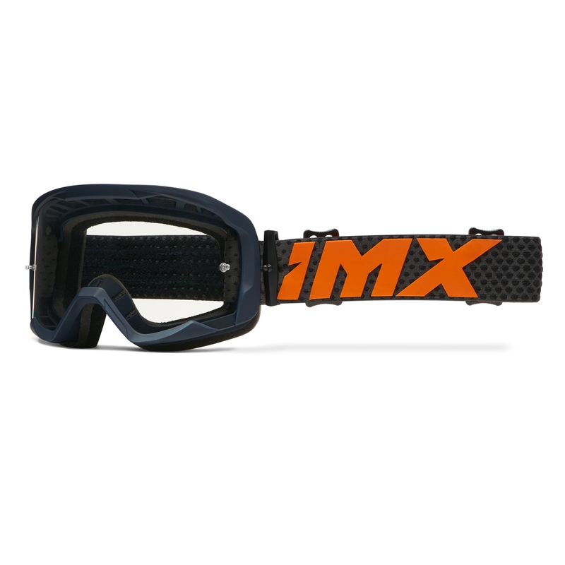 Γυαλιά μοτοκρός iMX Endurance Flip μπλε-πορτοκαλί με πλεξιούχο ιρίδιο